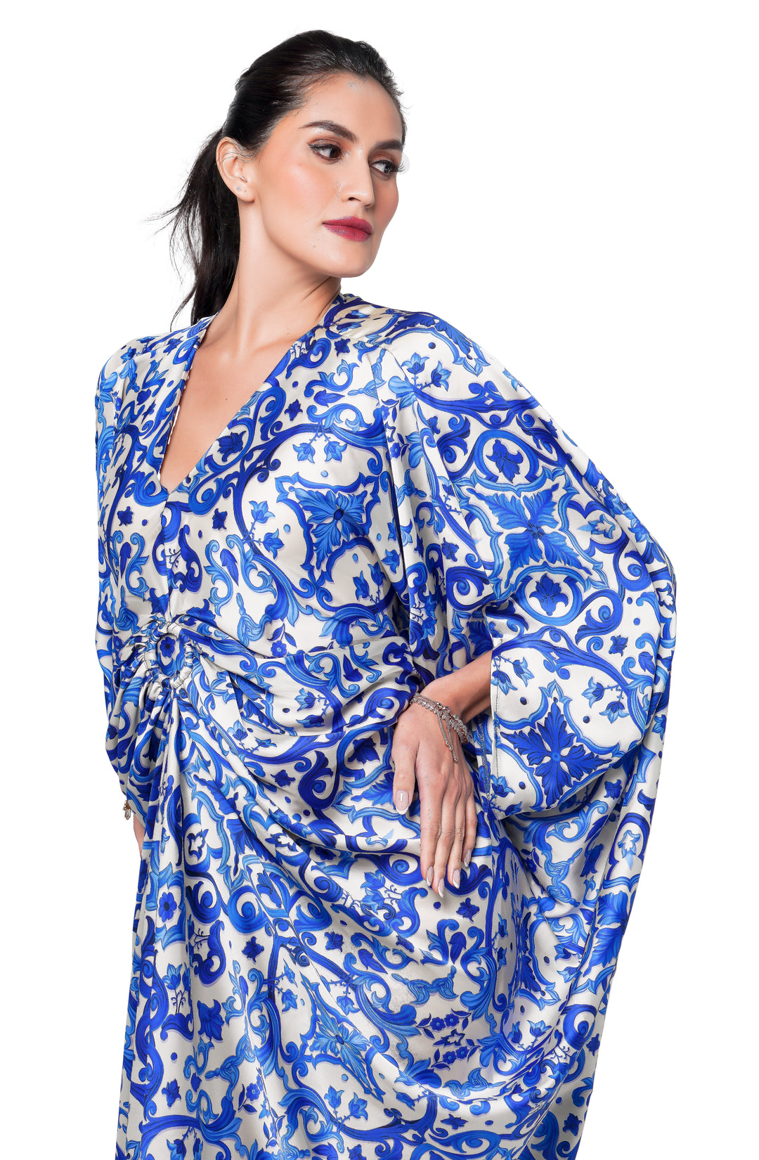 Qielli blu arabisht caftan