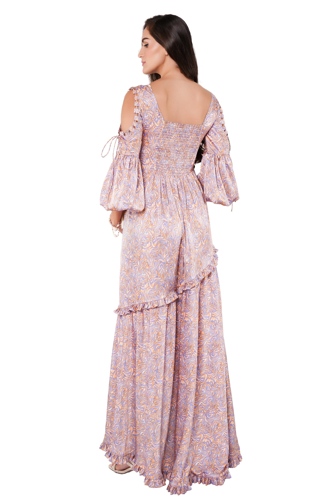 Robe longue de niveau violet